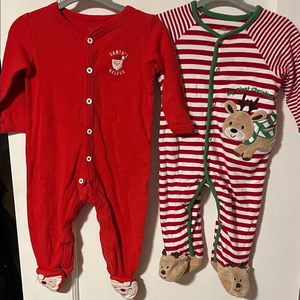 Christmas Baby One Piece Set of 2